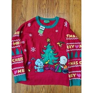 Snoopy Peanuts Christmas Sweater Women's 1X Charlie Brown NWT